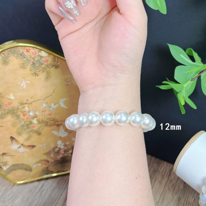 Wholesale Retro minimalist pearl elastic bracelet, light luxury fashion bracelet, versatile temperament bracelet, and accessories