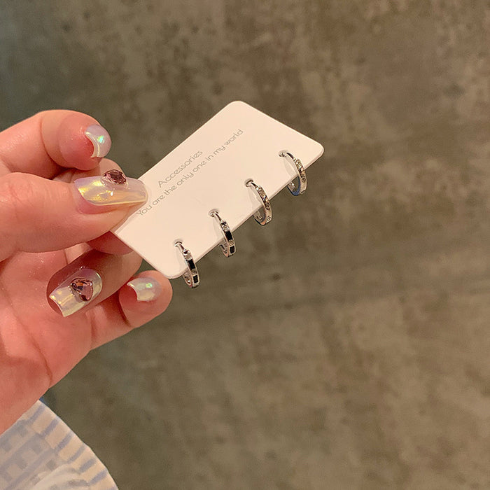 Wholesale Compact, luxurious, minimalist ear loops, ear buckles, versatile temperament, earrings, niche design, high-end feel