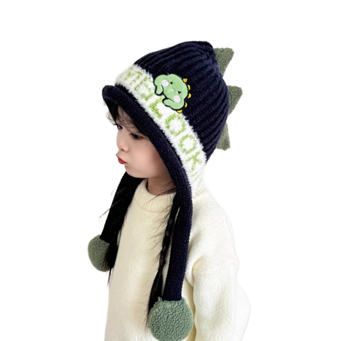 Wholesale Cute Girls Thickened Warm Children's Hat Autumn and Winter Cartoon Boy's Wool Hat Baby Ear Protection Hat