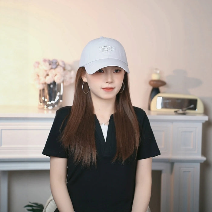 Wholesale Big head circumference quick drying baseball cap new style enlarged and widened letter embroidered duckbill cap men's trend