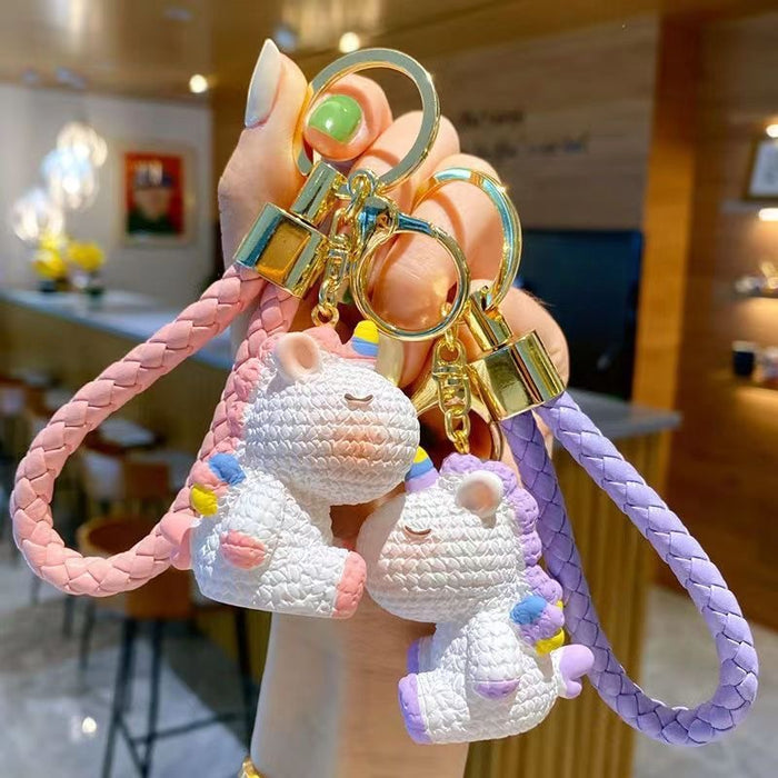 Wholesale Key pendant, keychain, resin couple, cute keychain, high-end niche pendant