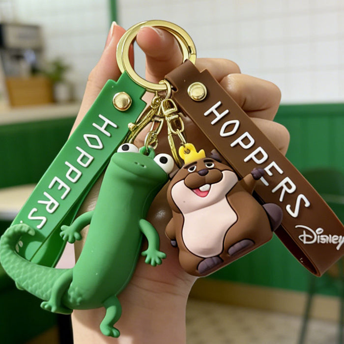 Wholesale Silicone PVC Keychain Bag Charm Beaver Hoppers Design Gift Accessory MOQ≥2