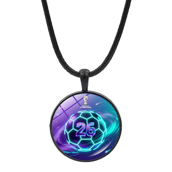 Wholesale World Cup Football Necklace Accessories