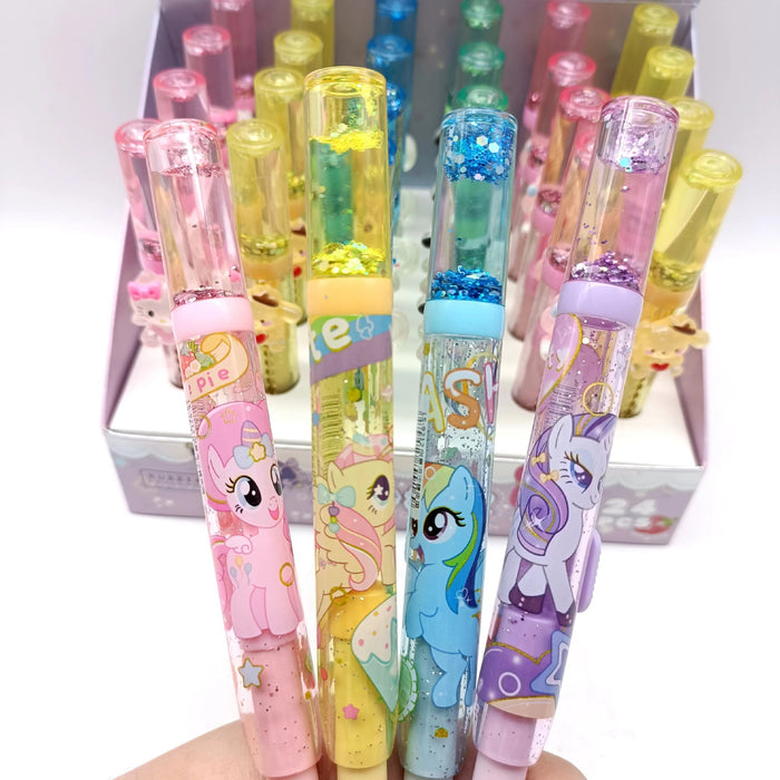 Wholesale Glittery sand filled clean and low residue push pull eraser