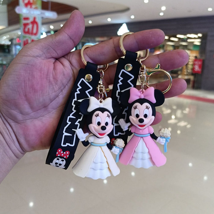 Wholesale Cartoon Silicone Doll Keychain JDC-KC-KuangK041