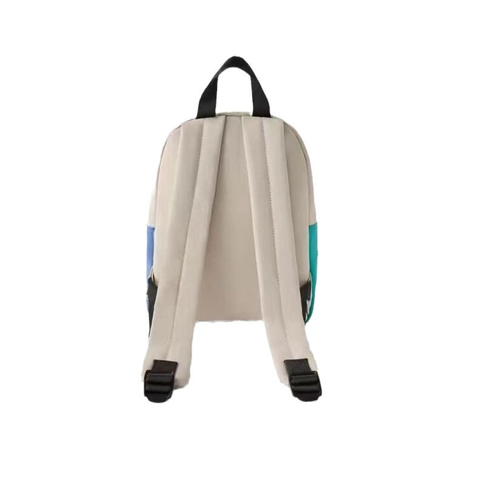 Wholesale New children's backpack with foreskin material, cartoon cute color blocking small backpack, PU print