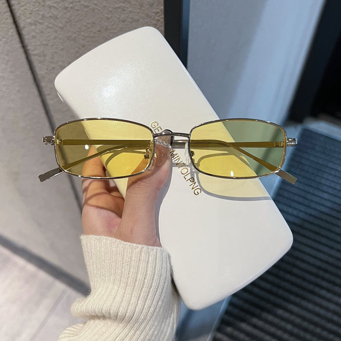 Wholesale Retro sunglasses, trendy polarized sunglasses, driving personality, small frame square glasses