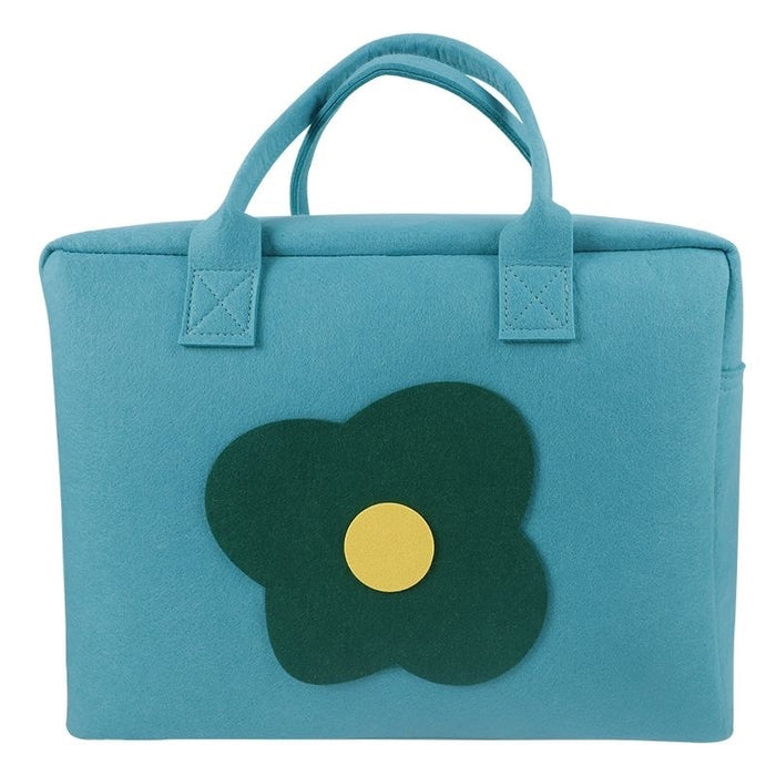 Wholesale Cartoon travel bag Felt luggage bag Large capacity cute handbag Portable hangable trolley case storage bag