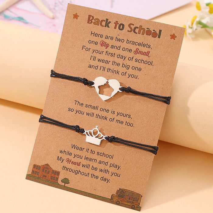 Wholesale Hand rope creative stainless steel hand woven bracelet