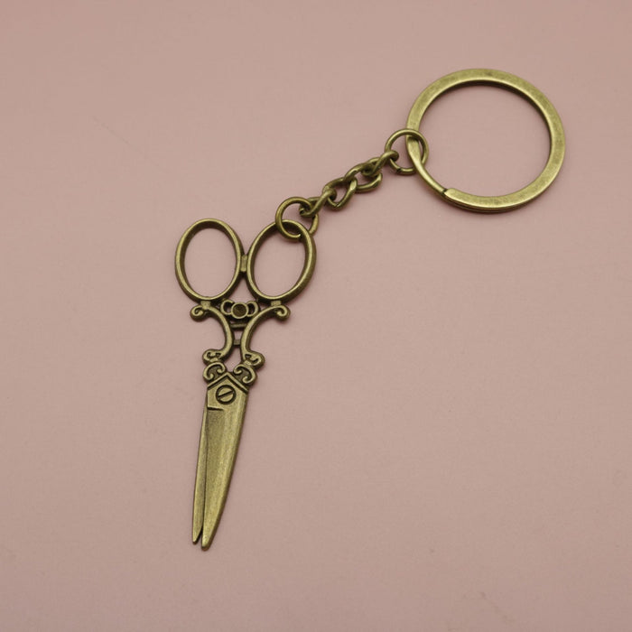 Wholesale Ferroalloy Scissors Keychain JDC-KC-HEMS002
