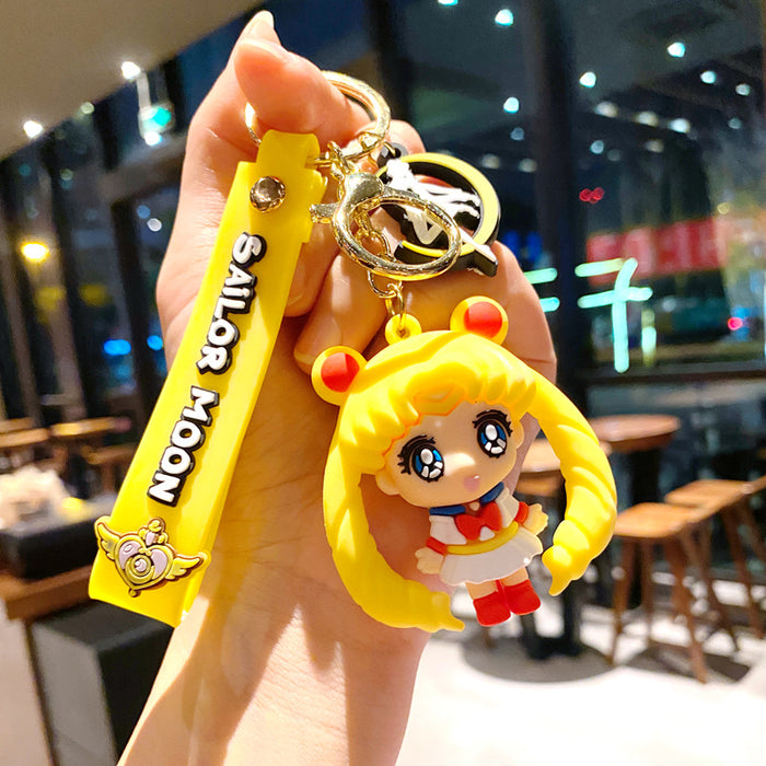 Wholesale Cartoon Cartoon keychain creative car key chain ring accessories bag pendant female