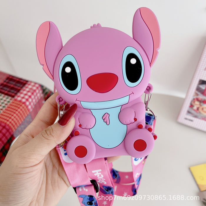 Wholesale Cartoon Children's Silicone Bag Fashion Shoulder Bag Toy Storage Earphone Bag Crossbody Bag