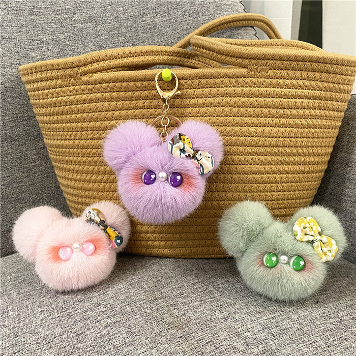 Wholesale Cartoon Keychain Cute Blush Cat Doll Plush Doll Bag Pendant Jewelry Gift