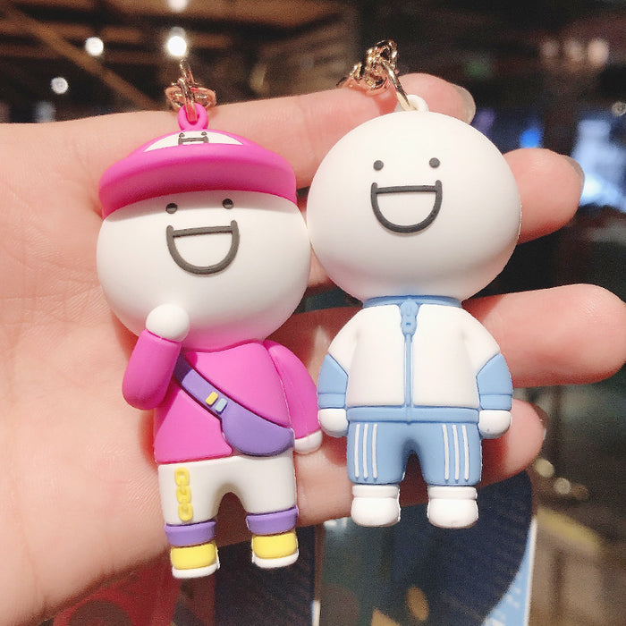 Wholesale Cartoon Silicone Doll Keychain JDC-KC-HaoXi021