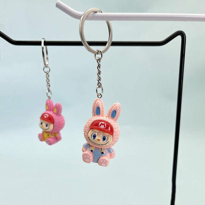 Wholesale Cute cartoon pendant doll small accessory keychain