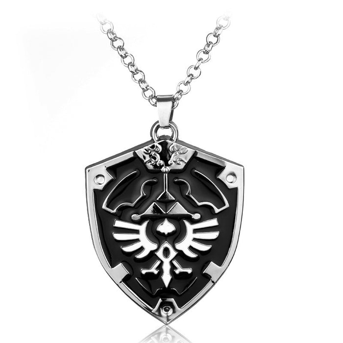 Wholesale Game Accessories Owl Shield Keychain Skyward Sword Necklace JDC-KC-HeY022