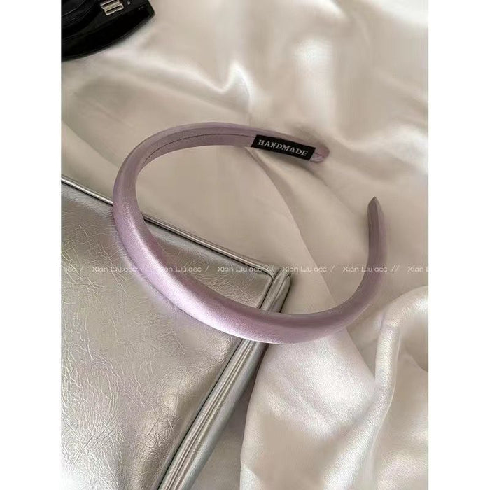 Wholesale Versatile satin headband for outings, high-end and fashionable pressed hair accessory