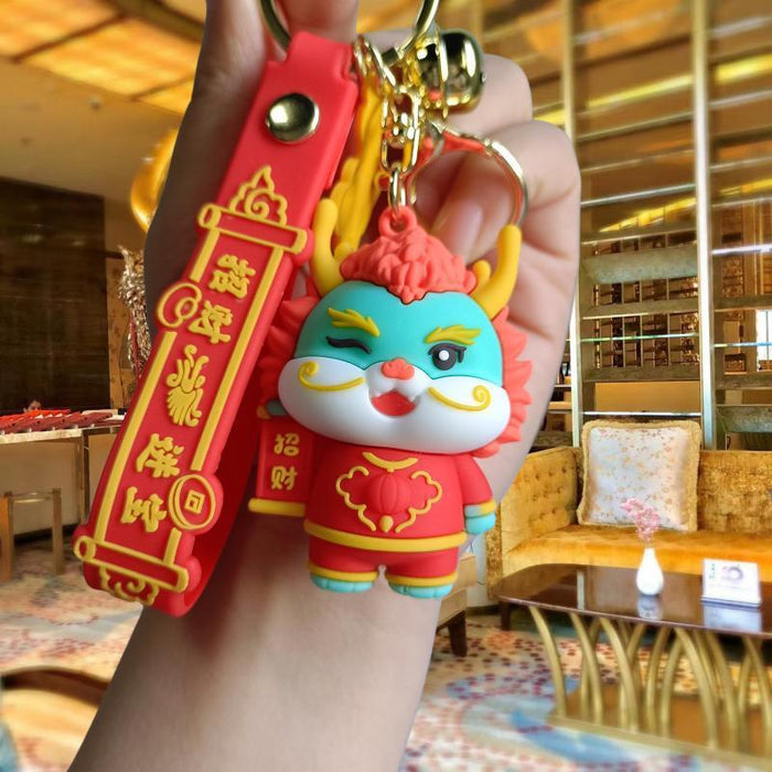 Wholesale Cartoon Silicone Doll Keychain JDC-KC-MingT182