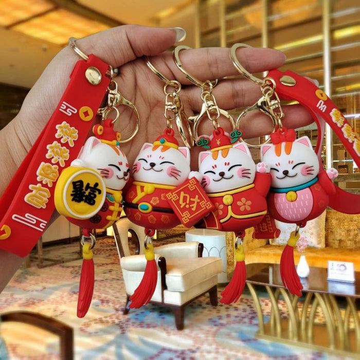 Wholesale Cartoon Silicone Doll Keychain JDC-KC-MingT039