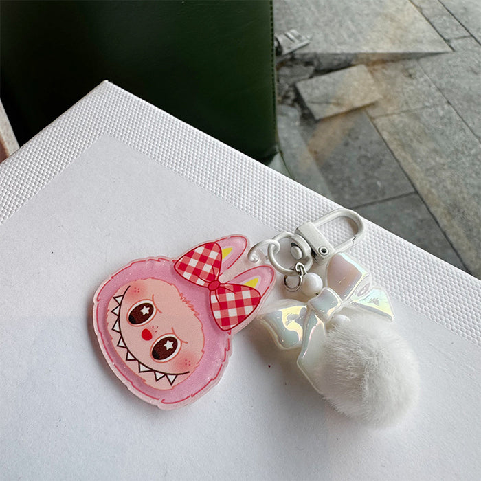 Wholesale Cartoon Mobile Phone Chain Trinket Keychain Pendant Cartoon Monster Doll Versatile Car Chain