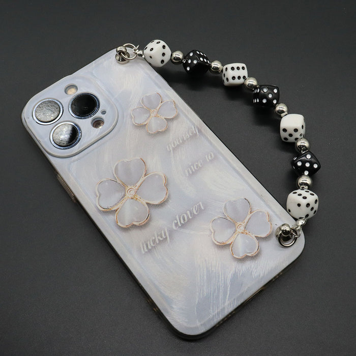 Wholesale jewelry  billiards black 8 dice mobile phone lanyard hair whiteboard smiley hip hop