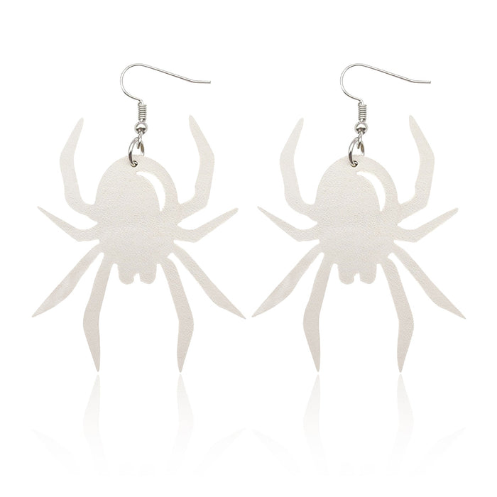 Wholesale 2023 New Halloween Spider Sequin Leather Earrings JDC-ES-CaiYun004