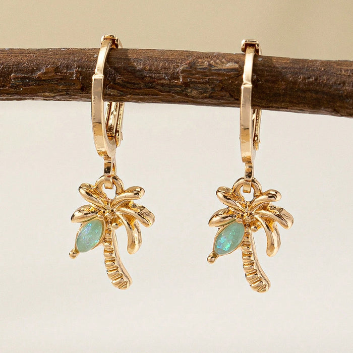 Wholesale Beach vacation ocean simple alloy starfish nut tree sea turtle ladies earrings