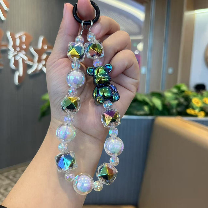 Wholesale Beaded mobile phone chain ornament, key phone case hanging rope, key chain pendant