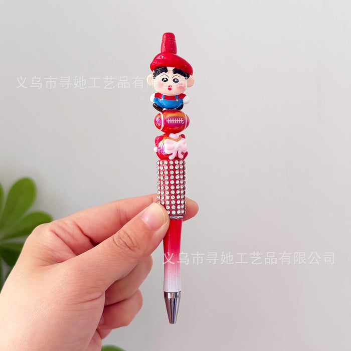 Wholesale Beaded Cartoon Rotating Ballpoint Pen