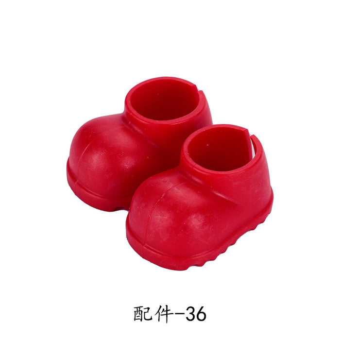 Wholesale  Adaptable Keychain Hanging Cotton Doll Plush Toy Dress-Up Shoes Boots with Pendant