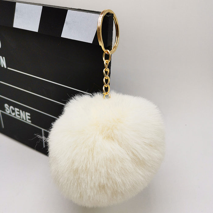 Wholesale Imitation otter rabbit fur ball hanging accessories, bags, plush keychains, pendants, accessories, gifts