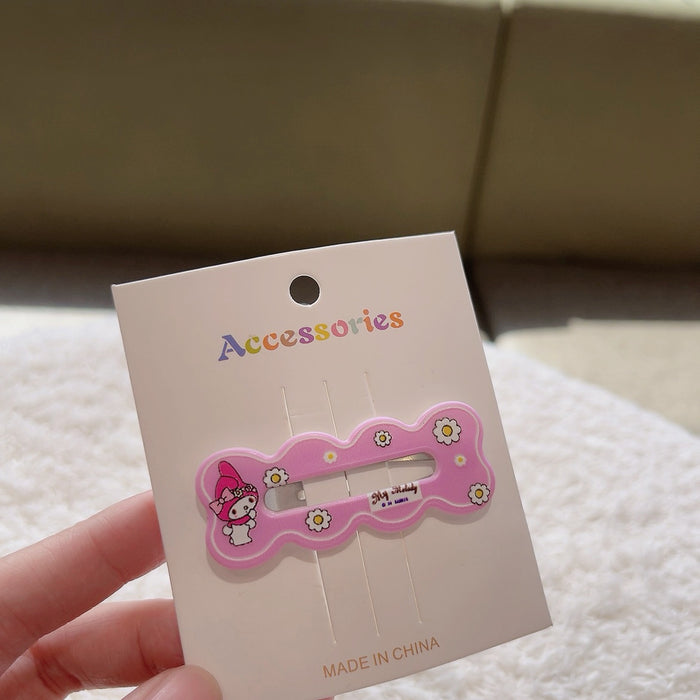 Wholesale Cartoon rectangular wavy hollow kids'  hair clip