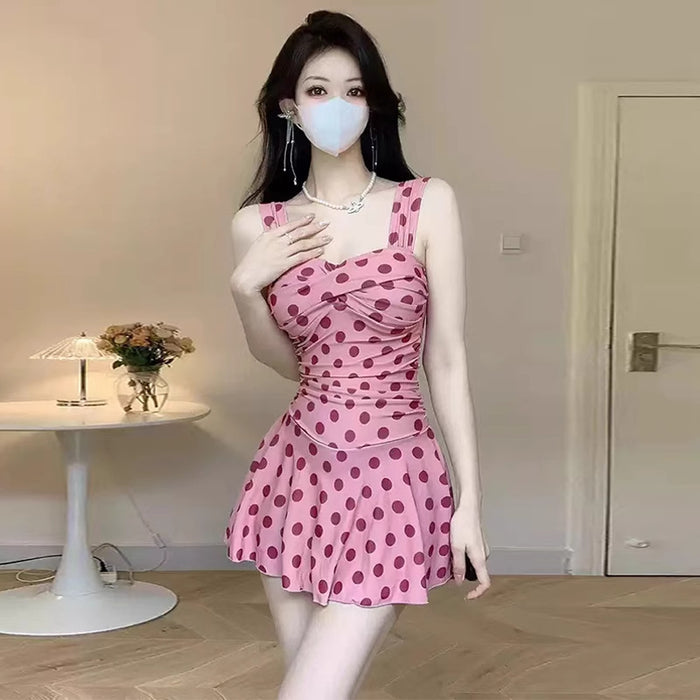 Wholesale Swimsuit one-piece skirt style conservative and high-end, slimming down