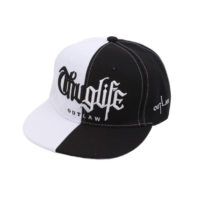 Wholesale Color-blocked letter embroidered hard-top baseball cap