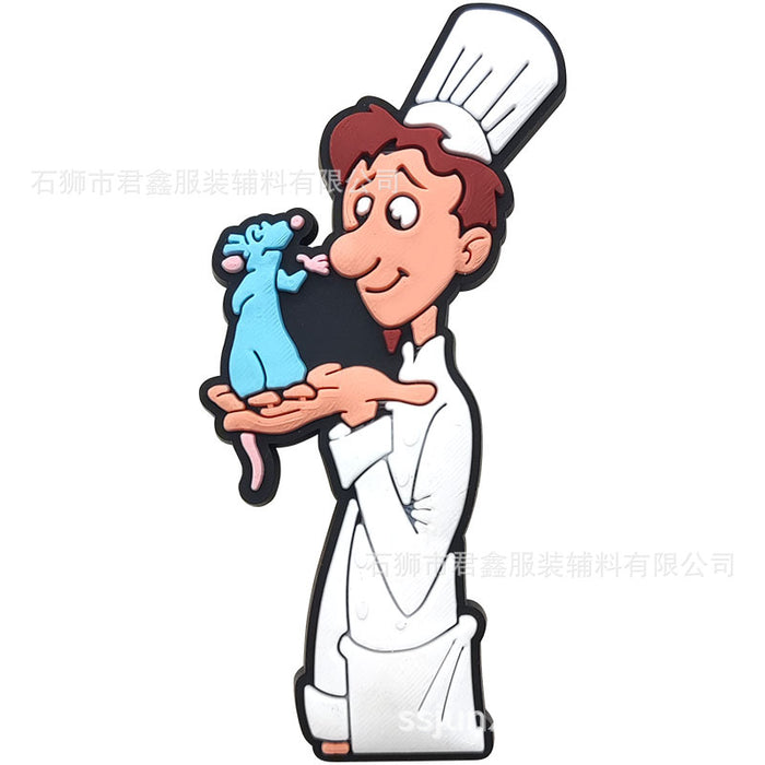 Wholesale 50pcs Buckle  Pvc Soft Glue DIY Accessories Shoes Charms