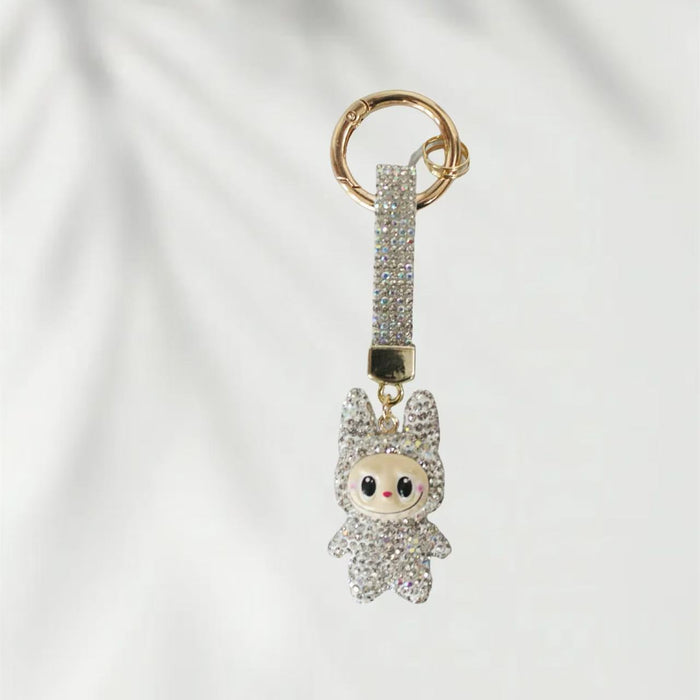 Wholesale Diamond-Encrusted Clay Doll, Bag, Mobile Phone Keychain Pendant Doll