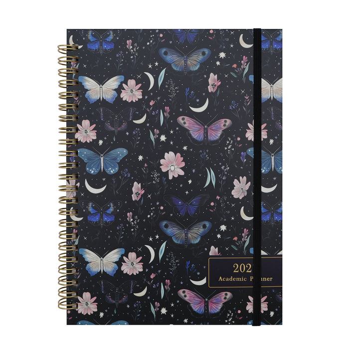 Wholesale Creative Butterfly Design Spiral Planner Notebook A5 Coated Paper Cover