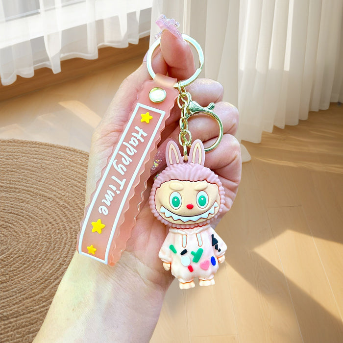 Wholesale Cartoon Plush Little Sheep Keychain Doll Car Couple Bag Pendant
