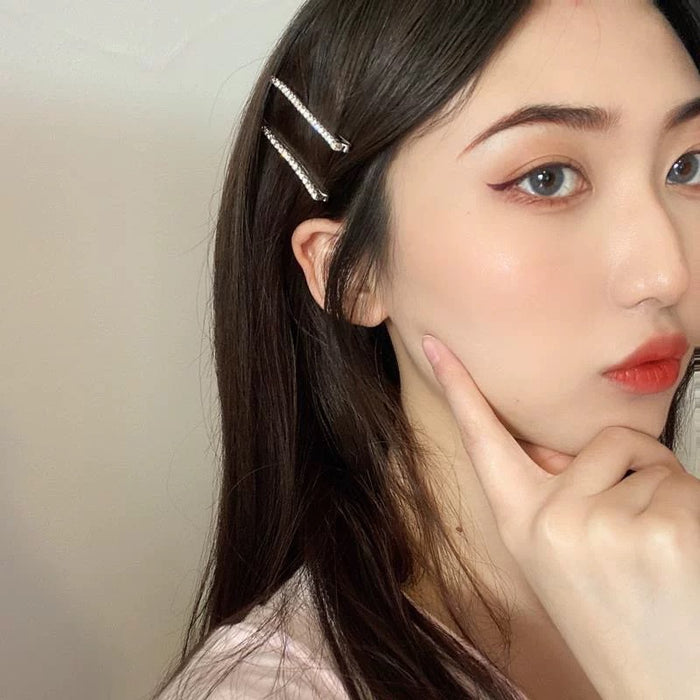 Wholesale Rhinestone Hairpin Top Clip Bangs Headwear Hairpin Clip Hair Accessories