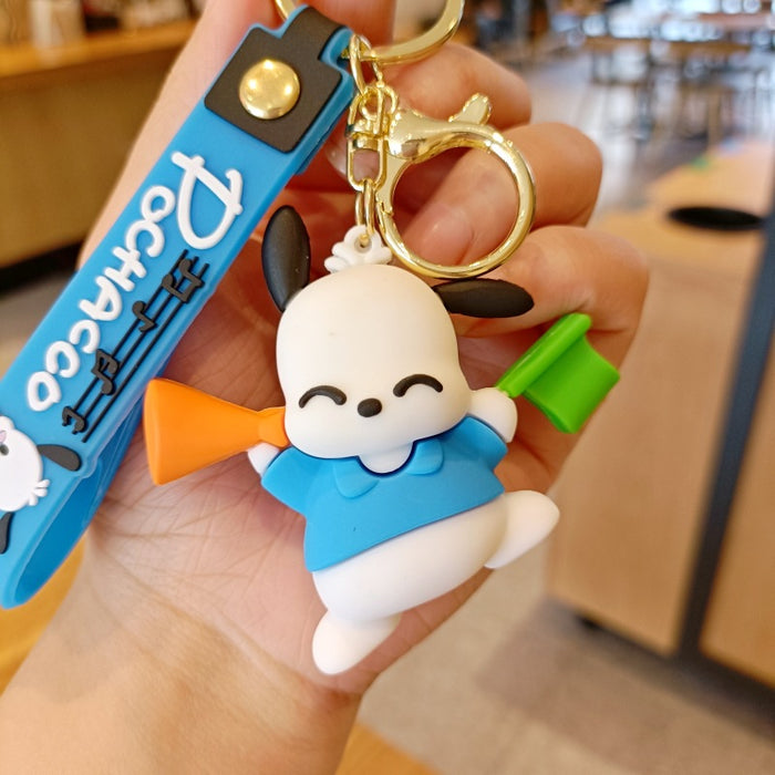 Wholesale Cute 3D Doll Silicone Keychain JDC-KC-MingT136