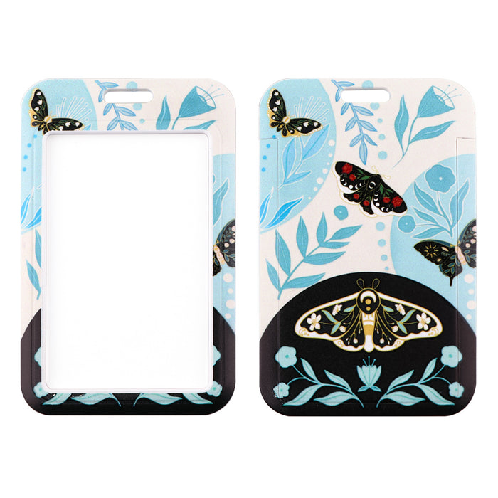 Wholesale Butterfly-shaped phone lanyard Keychain with a rigid card holder