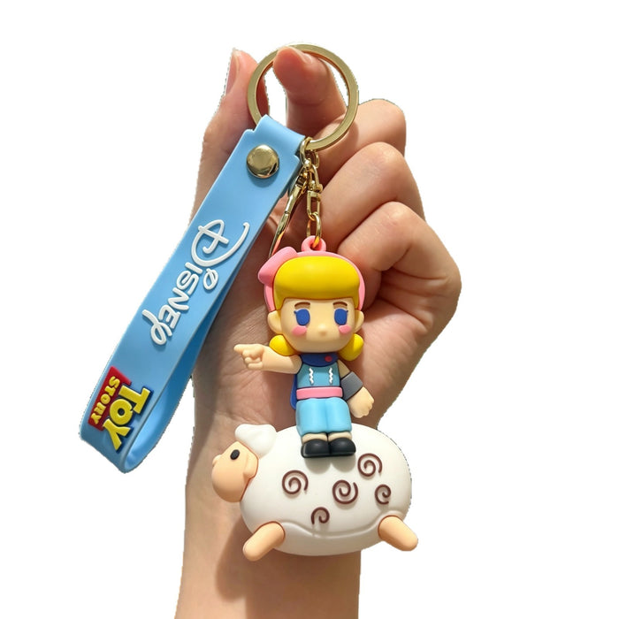 Wholesale Silicone PVC Cartoon Space Ranger Keychain Gift Bag Charm MOQ≥50