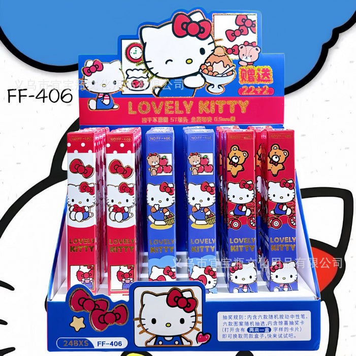 Wholesale 22pcs Cat Blind Box Gel Pen