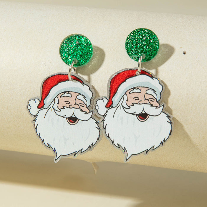 Wholesale Simple and unique acrylic Christmas earrings
