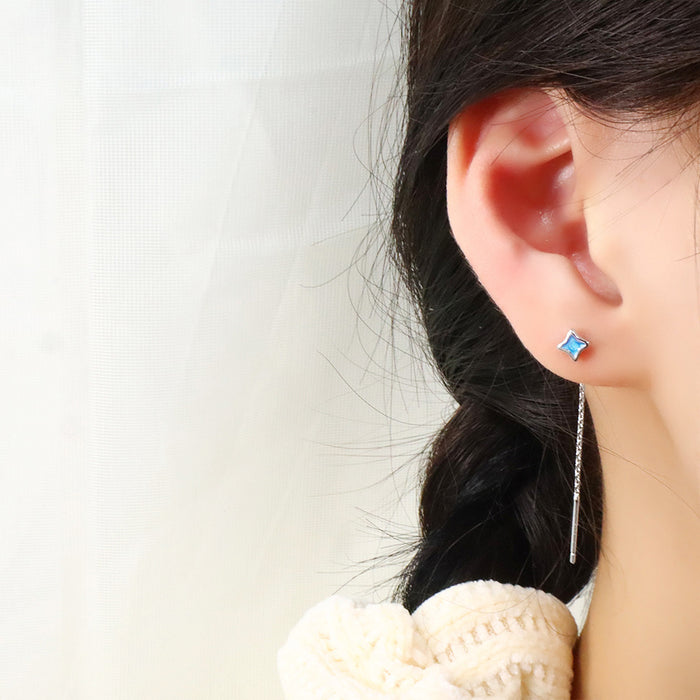 Wholesale Earstring long star tassel earrings with temperament cross star ear chain