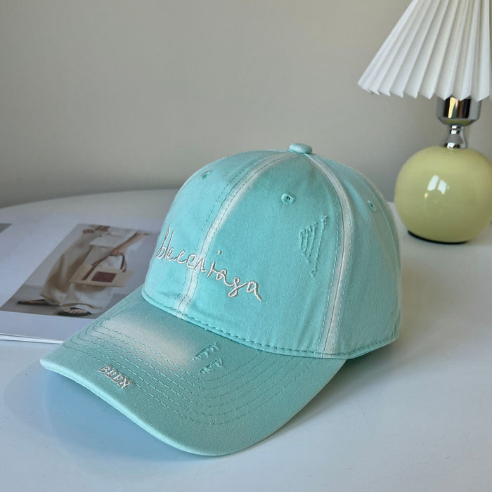 Wholesale New versatile baseball cap with enlarged and deepened high-end feel, perforated soft top duckbill cap, thin design