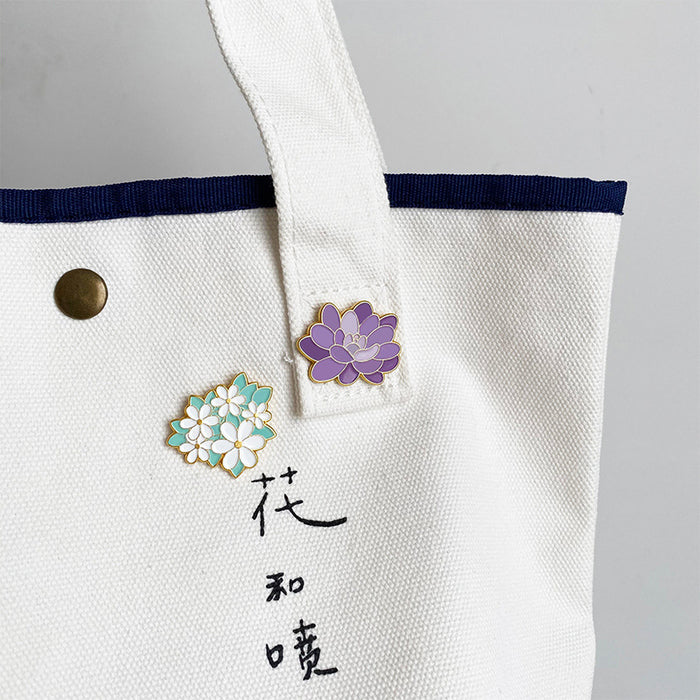 Wholesale Lily Sunflower Flower Brooch Cute Personalized Plant Badge Pin Badge Chest Badge Bag Decoration Creative Medal