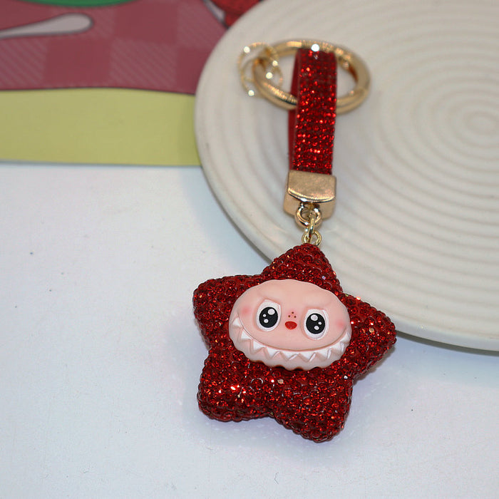Wholesale Soft Clay Keychain with Diamonds,  Cute Personalized Bag Pendant,  Car Keychain,  Colorful Accessories