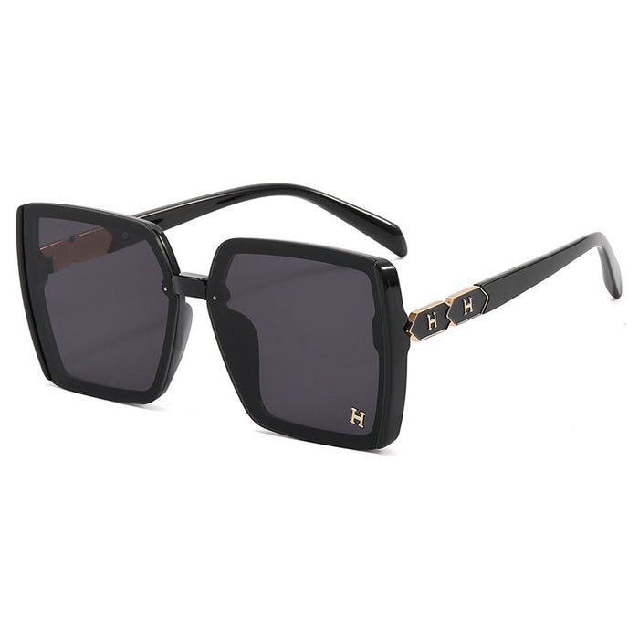 Wholesale Large Frame Gradient Color Anti-UV PC Sunglasses JDC-SG-Bofeng016
