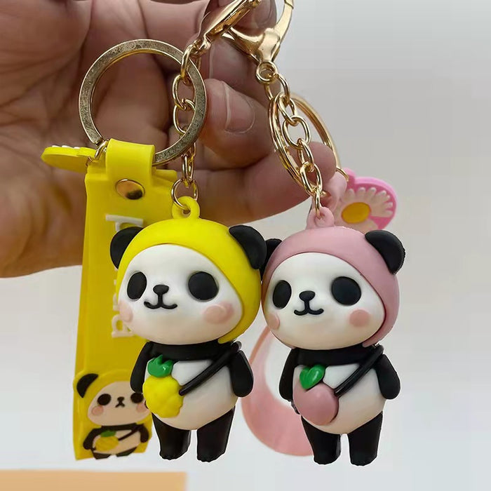 Wholesale Fruit Panda Keychain Pendant Creative Cartoon JDC-KC-ZT002